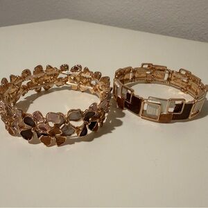 Elegant Gold and Brown Women's Bracelets